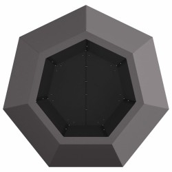 Jardinière Noir 50 x 50 x 40 cm Acier 553919553919