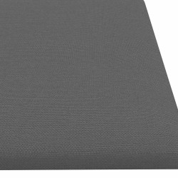 Tête de lit murale 12 pcs Gris clair 60 x 15 cm tissu 553920553920