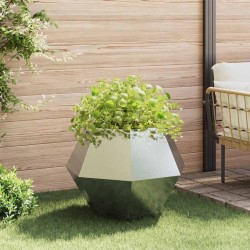 Jardinière 2 pcs Argent 75 x 75 x 60 cm Acier galvanisé 553922553922