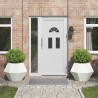 Jardinière 2 pcs Blanc 75 x 75 x 60 cm Acier 553923553923