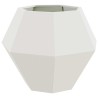 Jardinière 2 pcs Blanc 75 x 75 x 60 cm Acier 553923553923