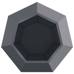 Jardinière Anthracite 75 x 75 x 60 cm Acier 553924553924