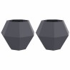 Jardinière 2 pcs Anthracite 75 x 75 x 60 cm Acier 553925553925