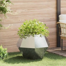 Jardinière Argent 75 x 75 x 60 cm Acier inoxydable 553928553928