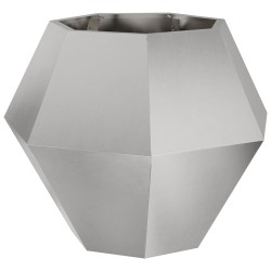 Jardinière Argent 75 x 75 x 60 cm Acier inoxydable 553928553928