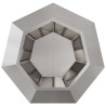 Jardinière Argent 75 x 75 x 60 cm Acier inoxydable 553928553928