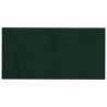 Tête de lit murale 12 pcs Vert foncé 30 x 15 cm Velours 553929553929