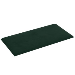 Tête de lit murale 12 pcs Vert foncé 30 x 15 cm Velours 553929553929