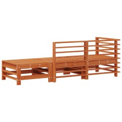 Unité de canapé sectionnel 3 Pièce Brun Ciré Pin massif 553931553931