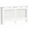 Cache-Radiateur Blanc brillant 152 x 19 x 81,5 cm 553939553939