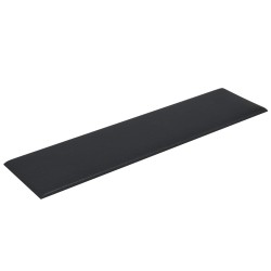 Tête de lit murale 12 pcs Noir 60 x 15 cm tissu 553942553942