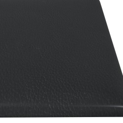 Tête de lit murale 12 pcs Noir 60 x 15 cm tissu 553942553942