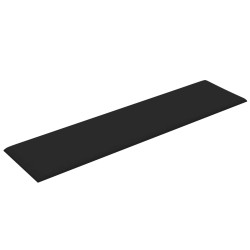 Tête de lit murale 12 pcs Noir 60 x 15 cm tissu 553943553943