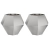 Jardinière 2 pcs Argent 75 x 75 x 60 cm Acier inoxydable 553944553944