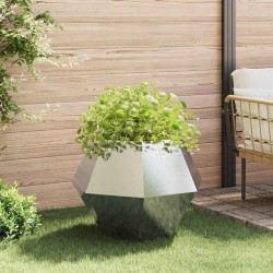 Jardinière 2 pcs Argent 75 x 75 x 60 cm Acier inoxydable 553944553944
