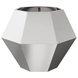 Jardinière 2 pcs Argent 75 x 75 x 60 cm Acier inoxydable 553944553944