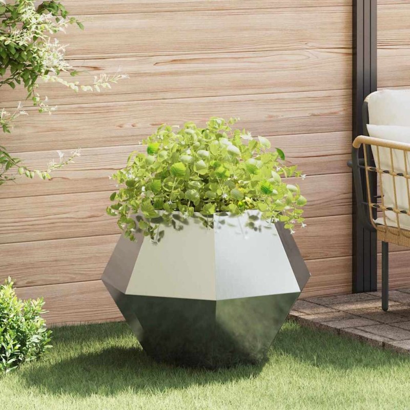 Jardinière Argent 75 x 75 x 60 cm Acier galvanisé 553945553945