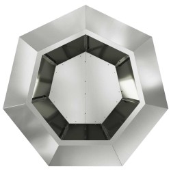 Jardinière Argent 75 x 75 x 60 cm Acier galvanisé 553945553945