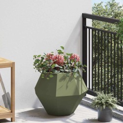 Jardinière Vert olive 50 x 50 x 40 cm Acier 553948553948