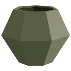 Jardinière 2 pcs Vert olive 50 x 50 x 40 cm Acier 553949553949
