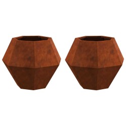 Jardinière 2 pcs Rouillé 50 x 50 x 40 cm 553950553950