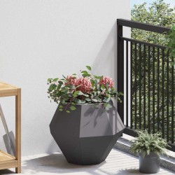 Jardinière 2 pcs Noir 50 x 50 x 40 cm Acier 553952553952