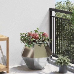 Jardinière 2 pcs Argent 50 x 50 x 40 cm Acier galvanisé 553953553953