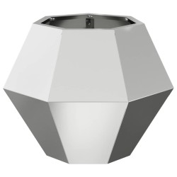 Jardinière 2 pcs Argent 50 x 50 x 40 cm Acier galvanisé 553953553953