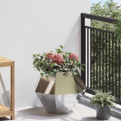 Jardinière 2 pcs Argent 50 x 50 x 40 cm Acier inoxydable 553954553954