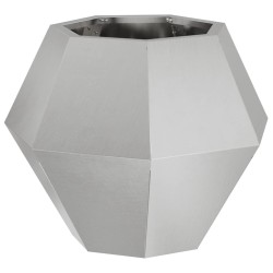 Jardinière 2 pcs Argent 50 x 50 x 40 cm Acier inoxydable 553954553954
