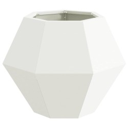 Jardinière 2 pcs Blanc 50 x 50 x 40 cm Acier 553960553960