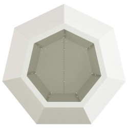 Jardinière Blanc 50 x 50 x 40 cm Acier 553962553962