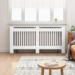 Cache-Radiateur Blanc brillant 172 x 19 x 81,5 cm 553965553965