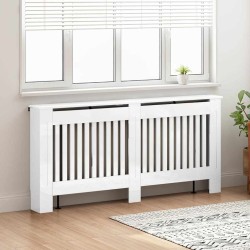 Cache-Radiateur Blanc brillant 172 x 19 x 81,5 cm 553965553965