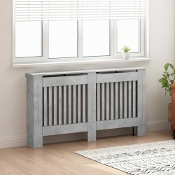 Cache-Radiateur Gris béton 152 x 19 x 81,5 cm Bois d'ingénierie 553970553970