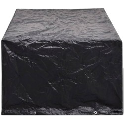 Housses de salon de jardin 2 pcs Rotin 8 œillets 180 x 140 cm 553976553976