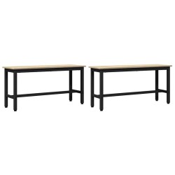 Banc de salle à manger 2 pcs Chêne Sonoma 100 x 32,5 x 48,5 cm 553977553977