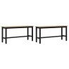 Banc de salle à manger 2 pcs Chêne Sonoma 100 x 32,5 x 48,5 cm 553977553977
