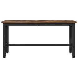 Banc de salle à manger 2 pcs Chêne fumé 100 x 32,5 x 48,5 cm 553978553978