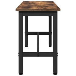Banc de salle à manger 2 pcs Chêne fumé 100 x 32,5 x 48,5 cm 553978553978