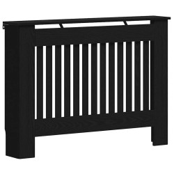 Cache-Radiateur Chêne noir 112 x 19 x 81,5 cm Bois d'ingénierie 553982553982