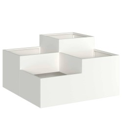 Cache-pot de jardin Blanc 100 x 100 x 48 cm Acier 553989553989