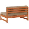 Sofa de jardin milieu Pin massif Brun Ciré 553991553991