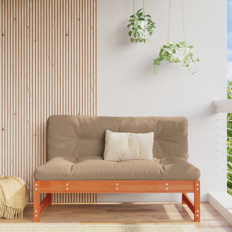 Sofa de jardin milieu Pin massif Brun Ciré 120 x 84 x 70 cm 553992553992