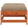 Repose-pieds de jardin avec coussin Bois de pin massif 553994553994