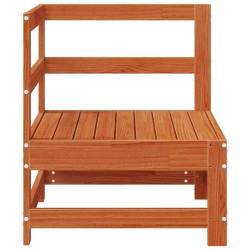 Canapé d'angle de jardin Pin massif Brun Ciré 62 x 62 x 70,5 cm 553995553995