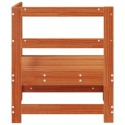 Canapé d'angle de jardin Pin massif Brun Ciré 62 x 62 x 70,5 cm 553995553995