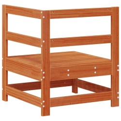 Canapé d'angle de jardin Pin massif Brun Ciré 62 x 62 x 70,5 cm 553995553995