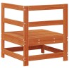 Canapé d'angle de jardin Pin massif Brun Ciré 62 x 62 x 70,5 cm 553995553995