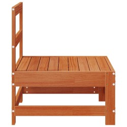 Sofa de jardin milieu Pin massif Brun Ciré 124 x 62 x 70,5 cm 554000554000